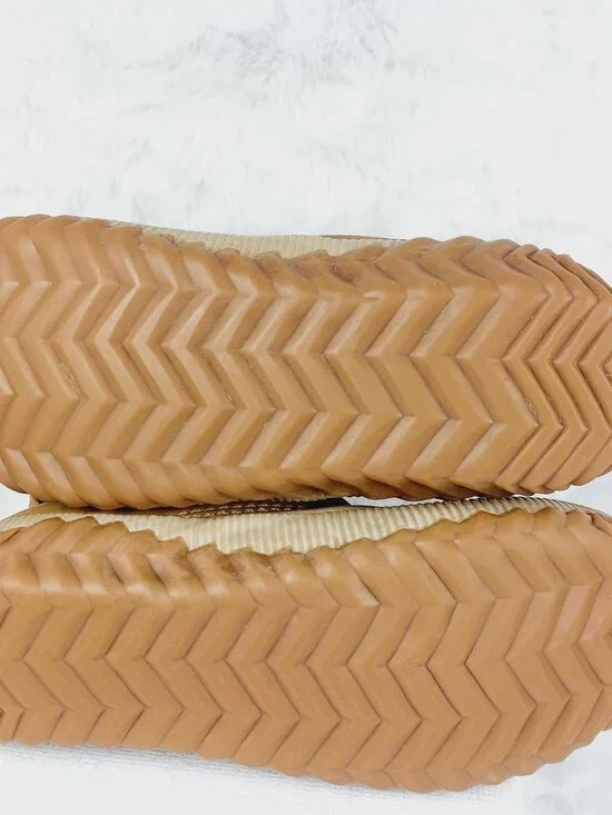 Sorel Women's Chestnut Tan Black Out N About Plus Ankle Rain Duck Boots Size 8.5 - Picture 7 of 10